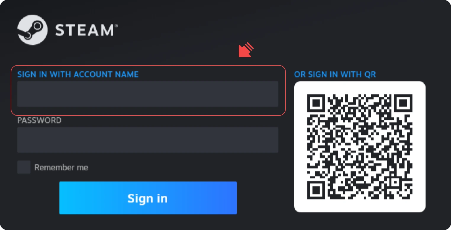 Steam account settings